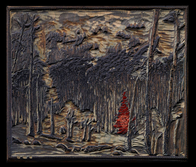 Mountain Gold (Blue Wood Block)