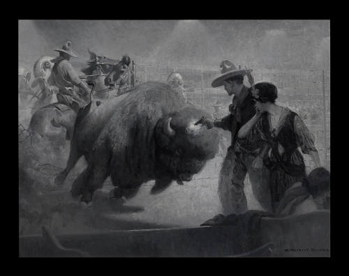 Three Leaps and He was Between the Girl and the Bull