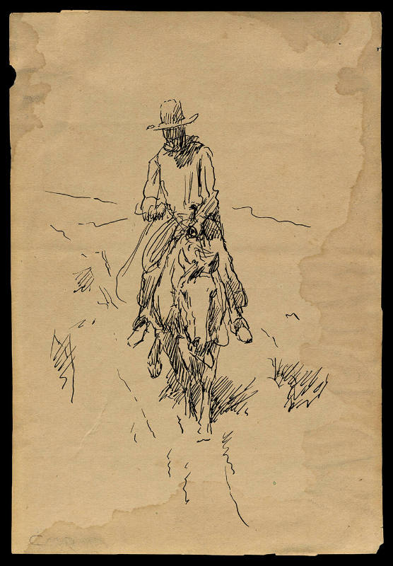Man Riding Horse
