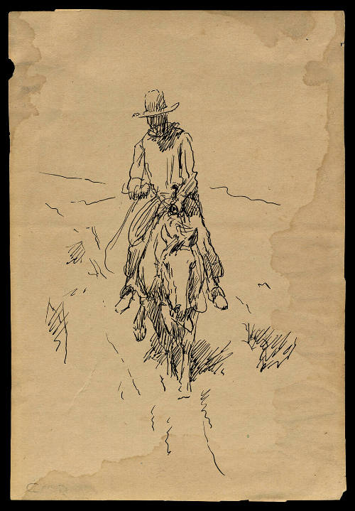 Man Riding Horse
