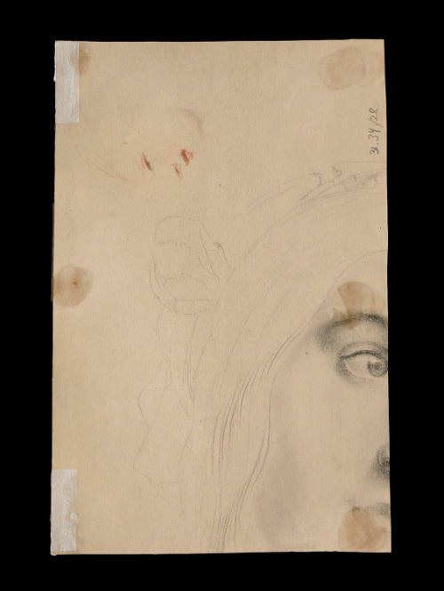 Sketch of heads in profile