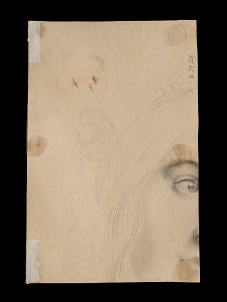 Sketch of heads in profile