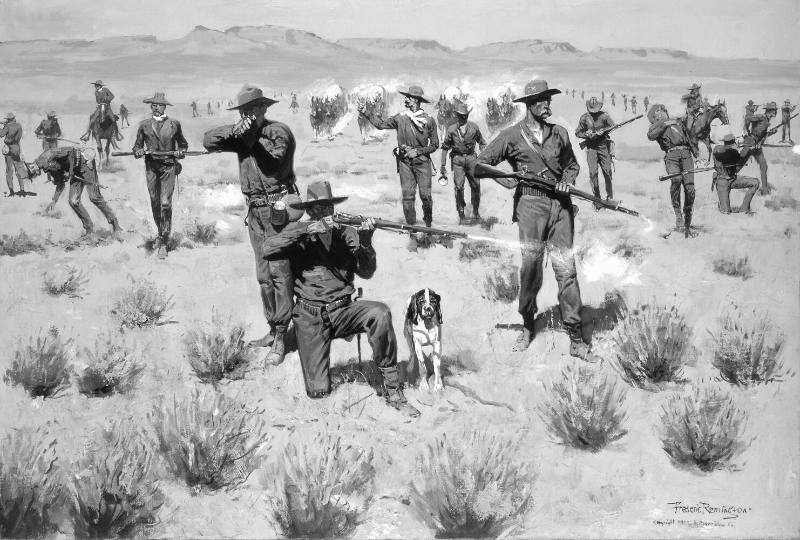 "Bullets Kicked Up the Dust,"