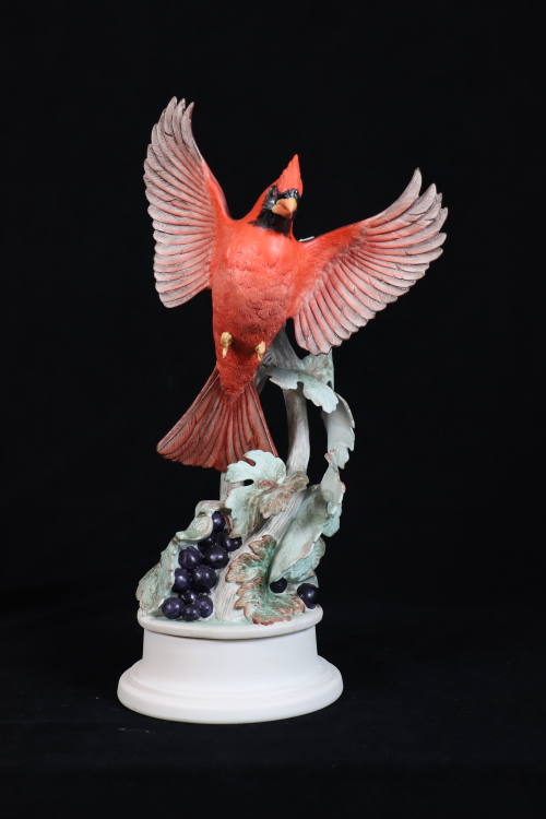 Cardinal with Grape Vine