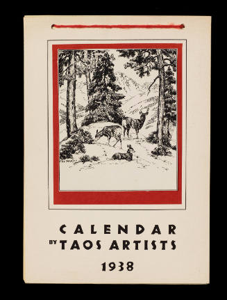 Calendar by Taos Artists 1938