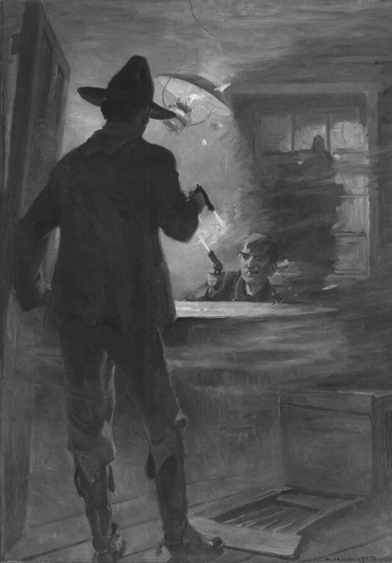Quinnion Was Down and Shooting, with but Ten Steps . . . between Him and the Man Whom He Sought to Kill