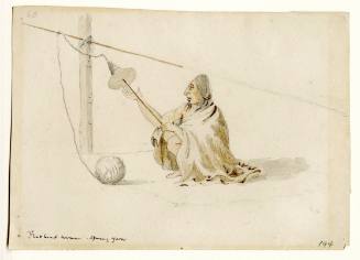 Woman Spinning Yarn