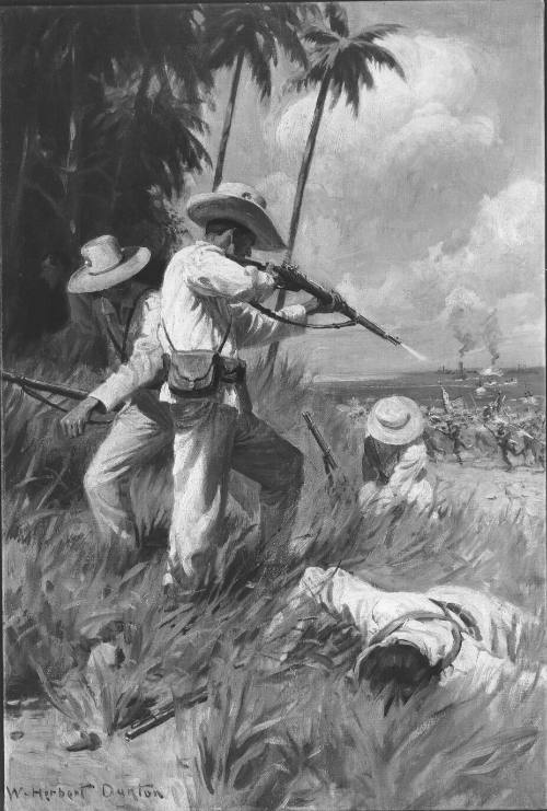 The Landing of the American Troops Near Guanica, Porto Rico, July 25, 1898