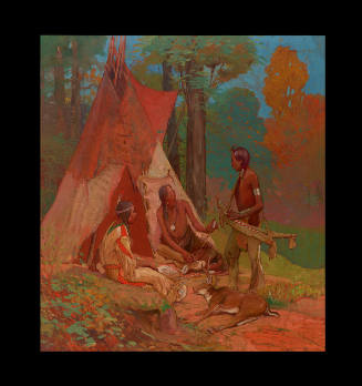 At the Door of His Wigwam