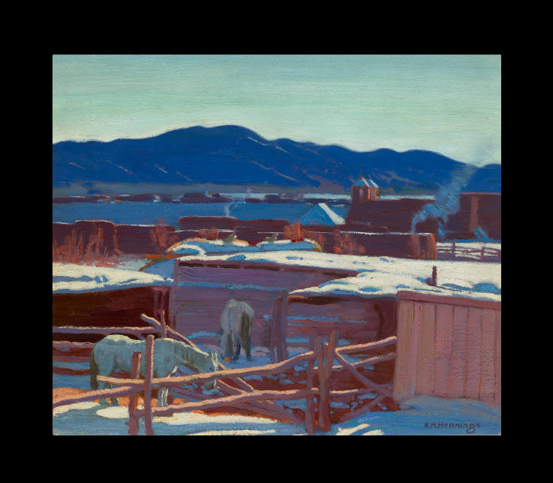 Corral at Dusk