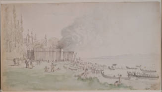 Battle Between Clallam and Makah at I-eh-nus