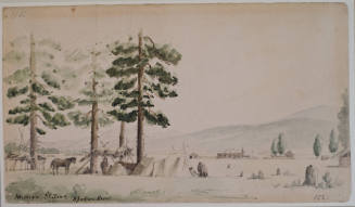 Mission Station of Walker and Eells, Spokane River