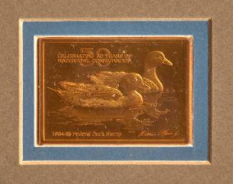 1984-85 Federal Duck Stamp Medallion; American Widgeons