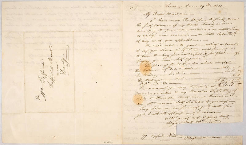 My Dear Madam [Euphemia Gifford]