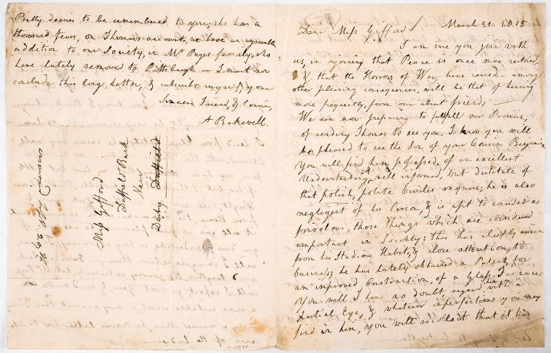 Dear Miss Gifford [Euphemia Gifford]