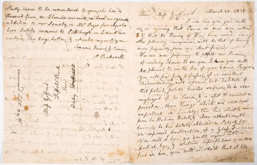 Dear Miss Gifford [Euphemia Gifford]