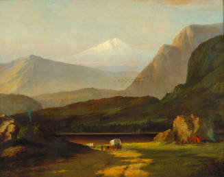 Overland Emigrants Passing an Indian Camp
