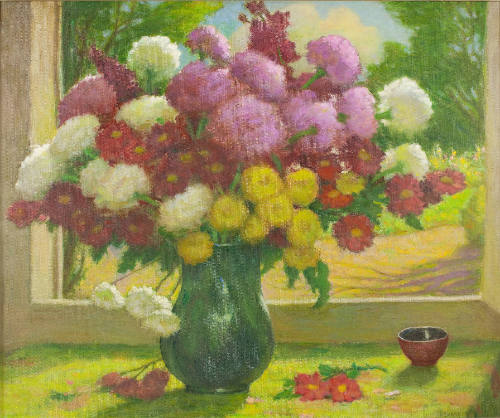 Dahlias, Asters and Various Flowers