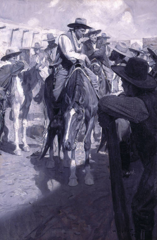 "Which We Sympthizes with You-All in Your Bereevement, Gents", Says Enright to the Red Dog Brevy, "But It's Against Our Rooles for That Hearse to Go Out of Camp"