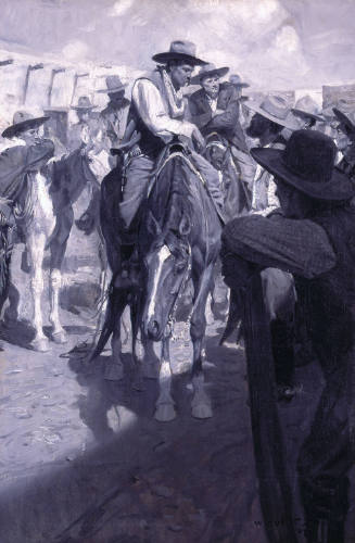 "Which We Sympthizes with You-All in Your Bereevement, Gents", Says Enright to the Red Dog Brevy, "But It's Against Our Rooles for That Hearse to Go Out of Camp"