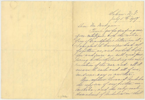 Dear Mr. Madigan [Partick F. Madigan]